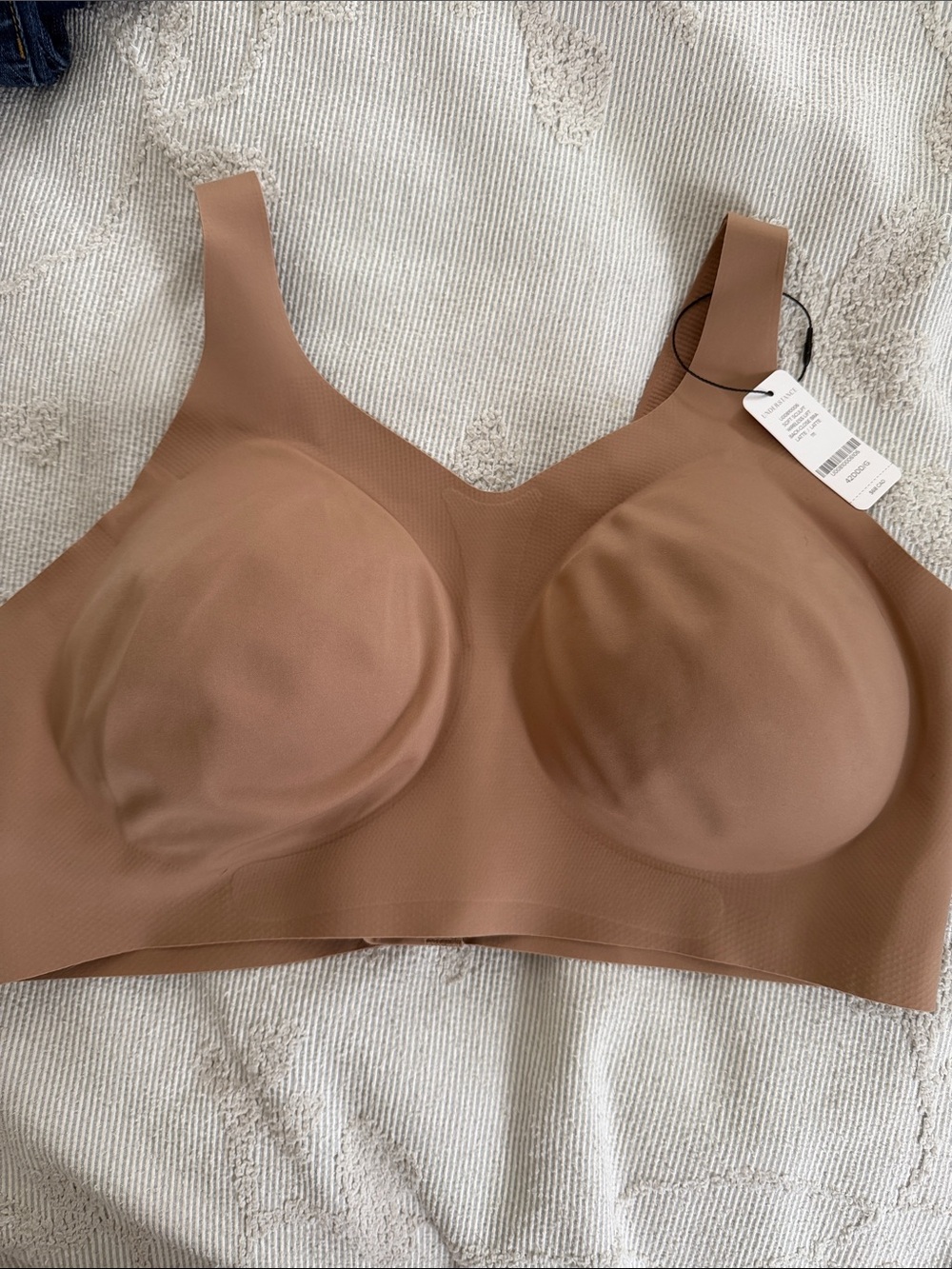 Understance - Seamless Molded Wireless Bra - Taupe/Latte - 42DDD - NWT